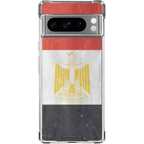 Egypt Flag Distressed Google Pixel 8 Pro Clear Case